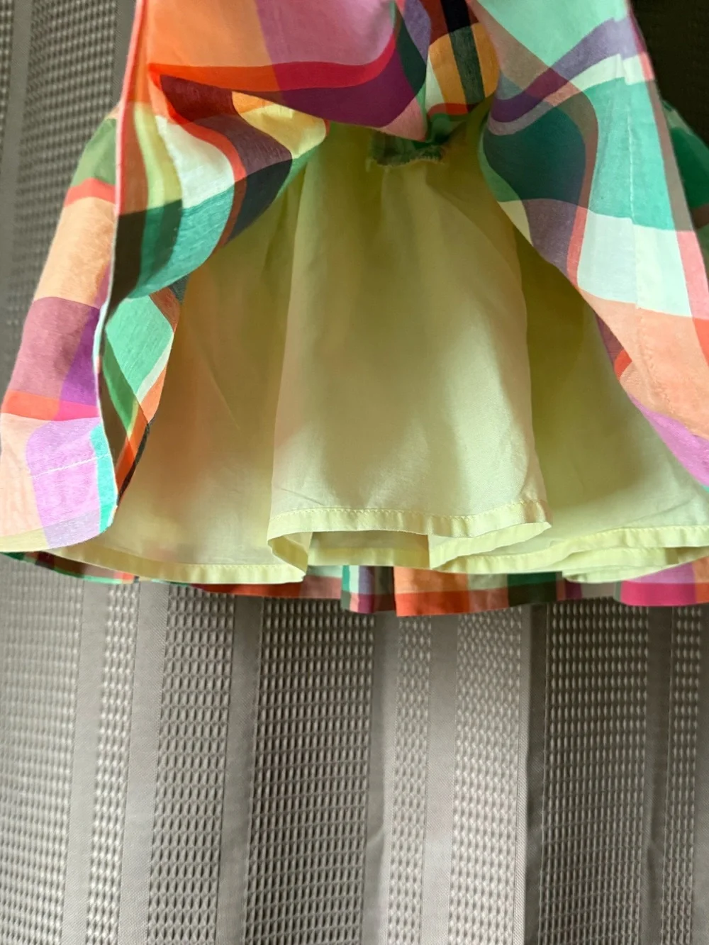 Gymboree Baby Pastel Plaid Ruffle-Sleeve Dress in Mint, Peach & Lavender